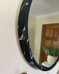 Vægspejl MARTEL 69 cm 69 cm Sort