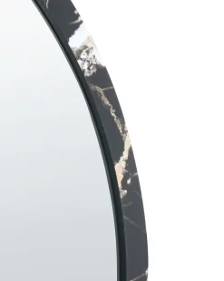 Vægspejl MARTEL 69 cm 69 cm Sort