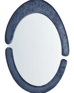 Vægspejl MASSAY 53 cm 90 cm Velour Mørkeblå