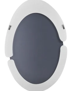 Vægspejl MASSAY 53 cm 90 cm Velour Hvid