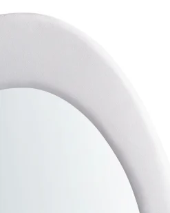 Vægspejl MASSAY 53 cm 90 cm Velour Hvid