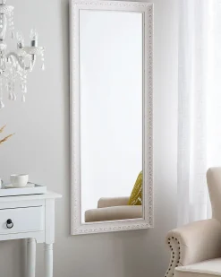 Vægspejl MAULEON 50 cm 130 cm Cremehvid
