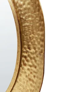 Vægspejl MERCY 78 cm 78 cm Metal Guld