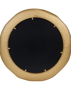 Vægspejl MERCY 78 cm 78 cm Metal Guld