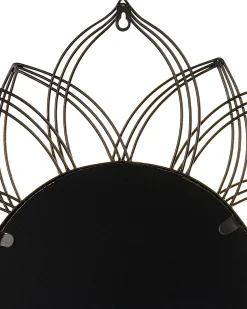Vægspejl MILLY 67 cm 67 cm Metal Guld