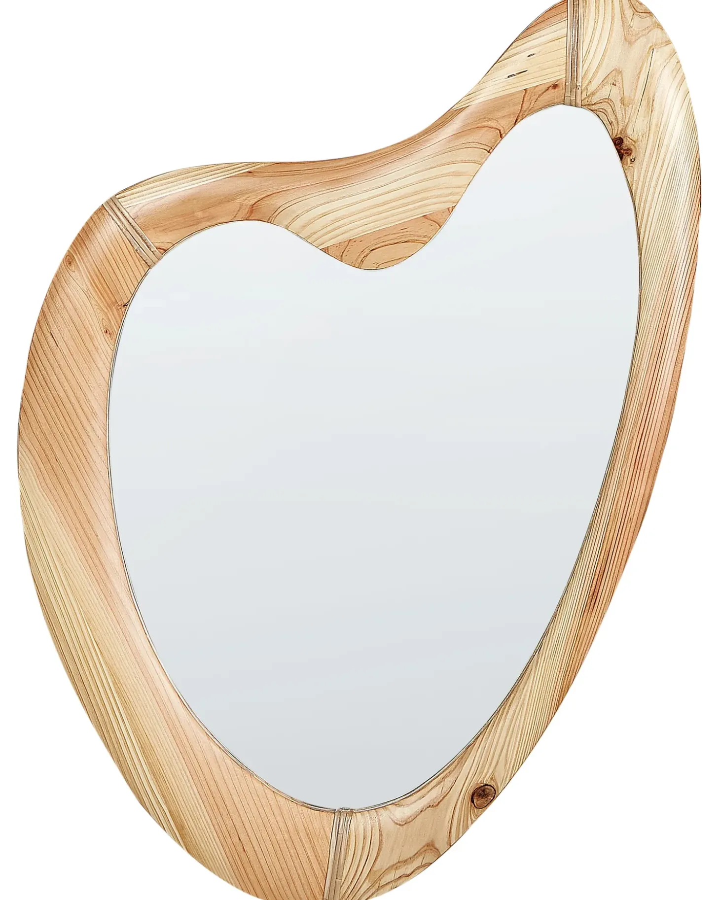 Vægspejl NEURE 90 cm 77 cm Ædelgran Naturlig