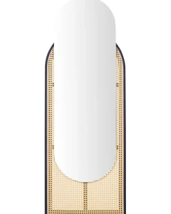 Vægspejl NEVERS 53 cm 143 cm PE-rattan Naturlig