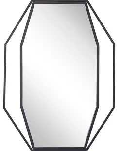 Vægspejl NIRE 60 cm 80 cm Metal Grafit