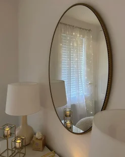 Vægspejl OUVEA 57 cm 79 cm Metal Guld