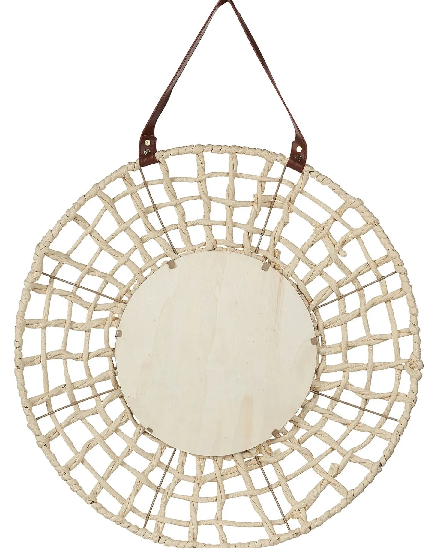 Vægspejl PALACI 60 cm 60 cm papirreb Naturlig