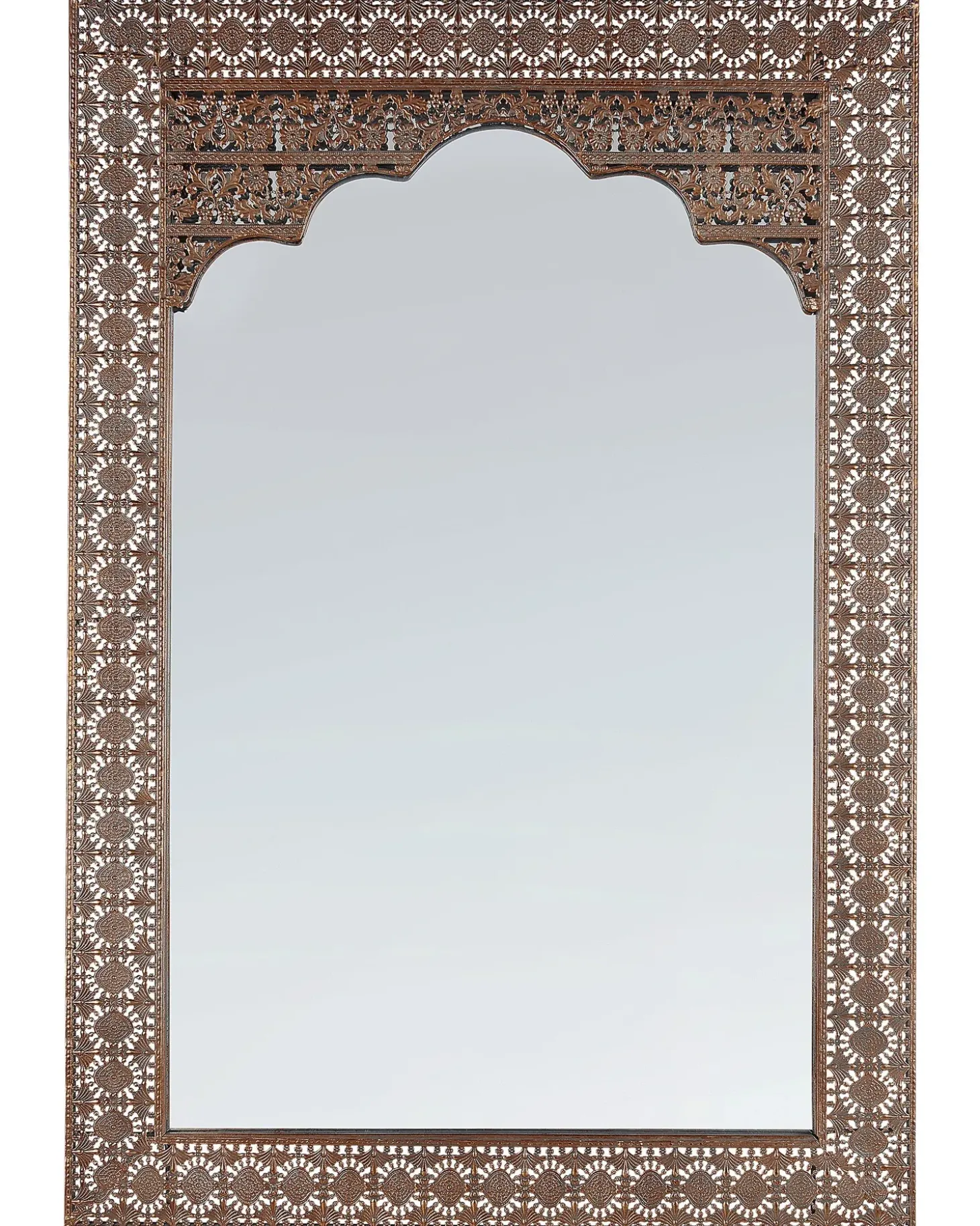 Vægspejl PALI 60 cm 90 cm Metal Kobber