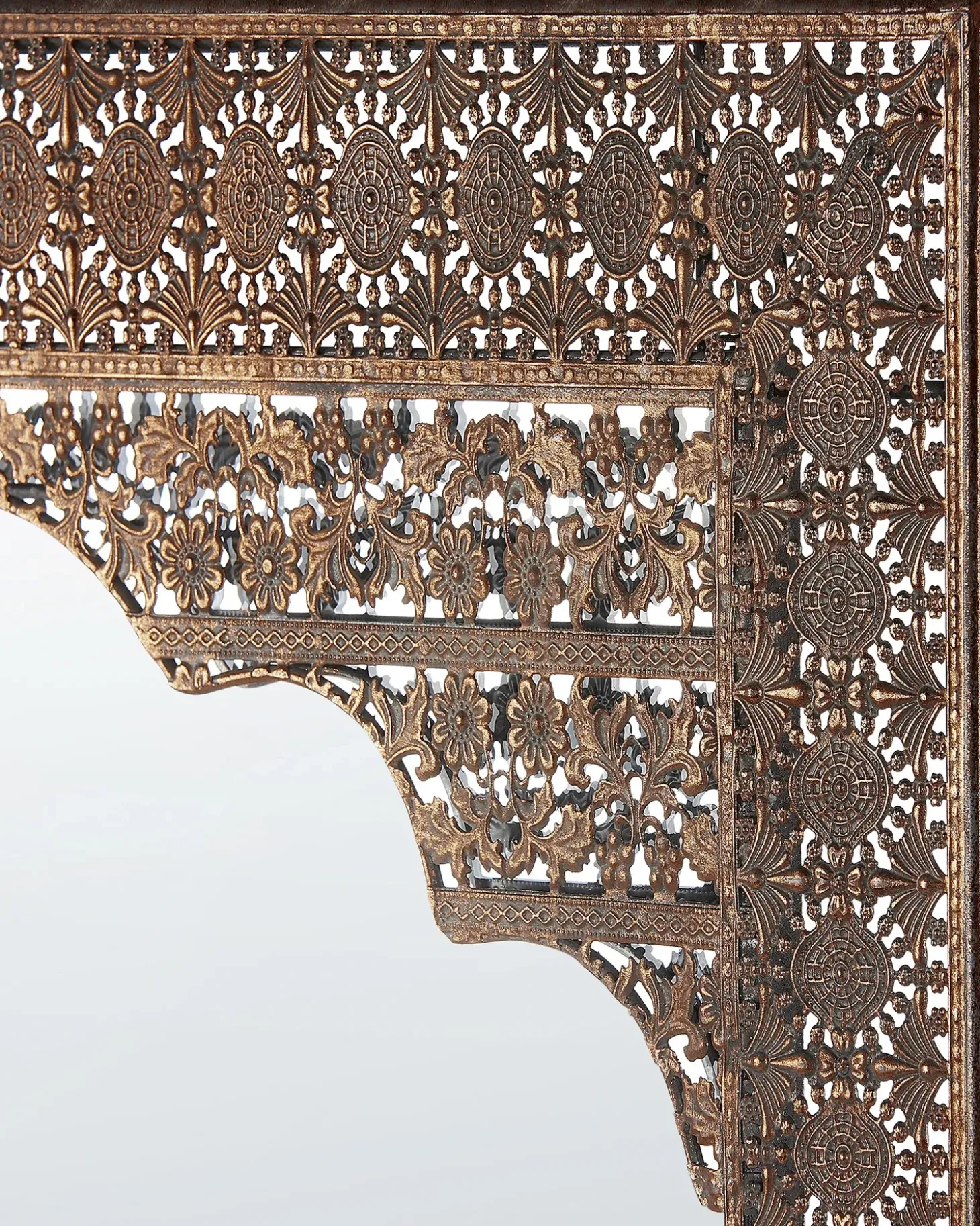 Vægspejl PALI 60 cm 90 cm Metal Kobber