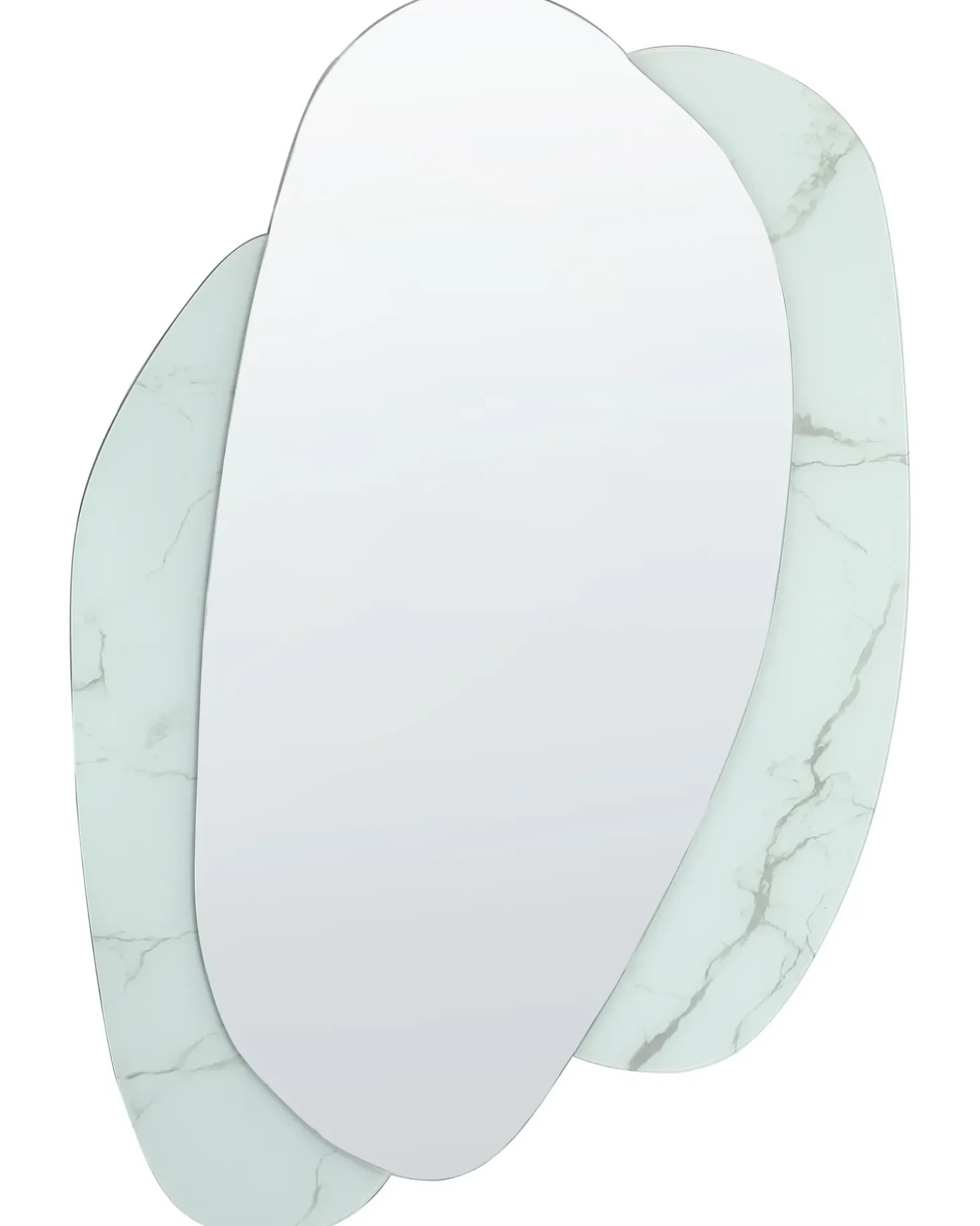 Vægspejl PANNES 80 cm 117 cm Himmelblå