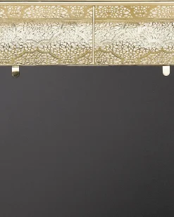 Vægspejl PLERIN 60 cm 60 cm Metal Guld