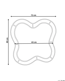 Vægspejl PULNOY 72 cm 80 cm Lyserød