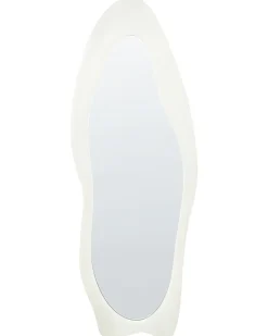 Vægspejl REIGNY 57 cm 160 cm Velour Hvid