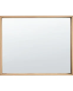 Vægspejl ROSELL 80 cm 65 cm Lysebrun