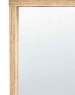 Vægspejl ROSELL 80 cm 65 cm Lysebrun