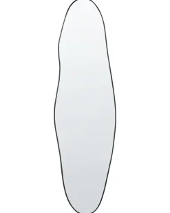 Vægspejl SALINS 47 cm 160 cm Metal Sort