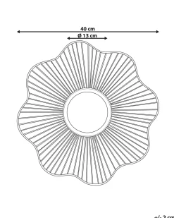 Vægspejl SENS 40 cm 40 cm Metal Guld