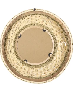 Vægspejl SOLEDAD 61 cm 61 cm Bambus Hvid