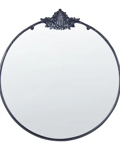 Vægspejl SOMMANT 67 cm 76 cm Metal Sort