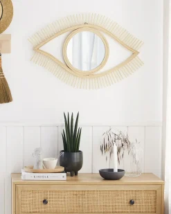 Vægspejl SOYOPA 79 cm 48 cm Bambus Naturlig