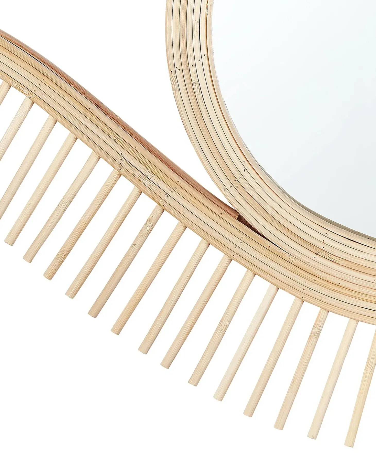 Vægspejl SOYOPA 79 cm 48 cm Bambus Naturlig