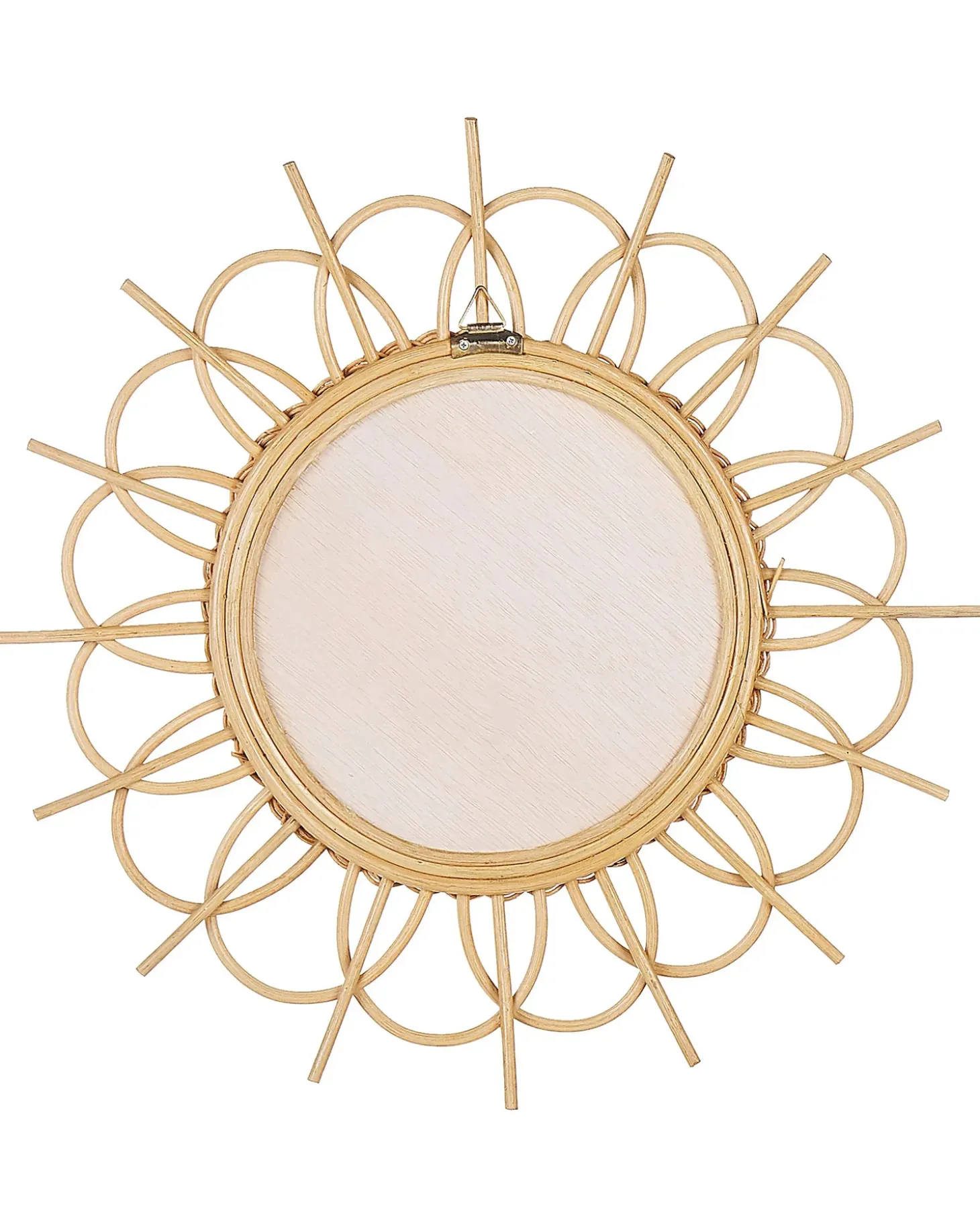 Vægspejl TELAKIA 60 cm 60 cm Rattan Naturlig