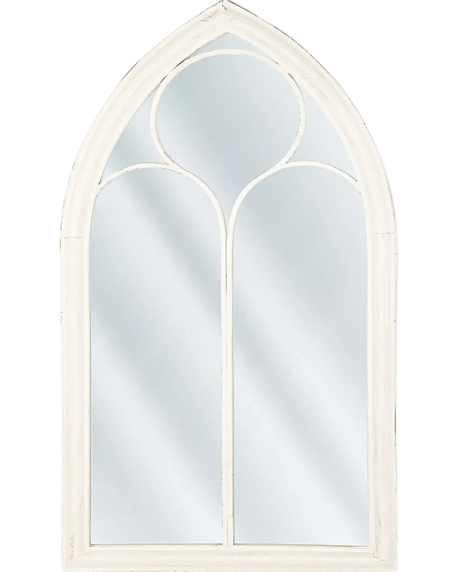 Vægspejl TRELLY 62 cm 113 cm Metal Hvid