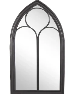 Vægspejl TRELLY 62 cm 113 cm Metal Sort