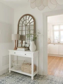 Vægspejl TREVOL 77 cm 130 cm Metal Beige