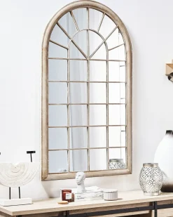 Vægspejl TREVOL 77 cm 130 cm Metal Beige