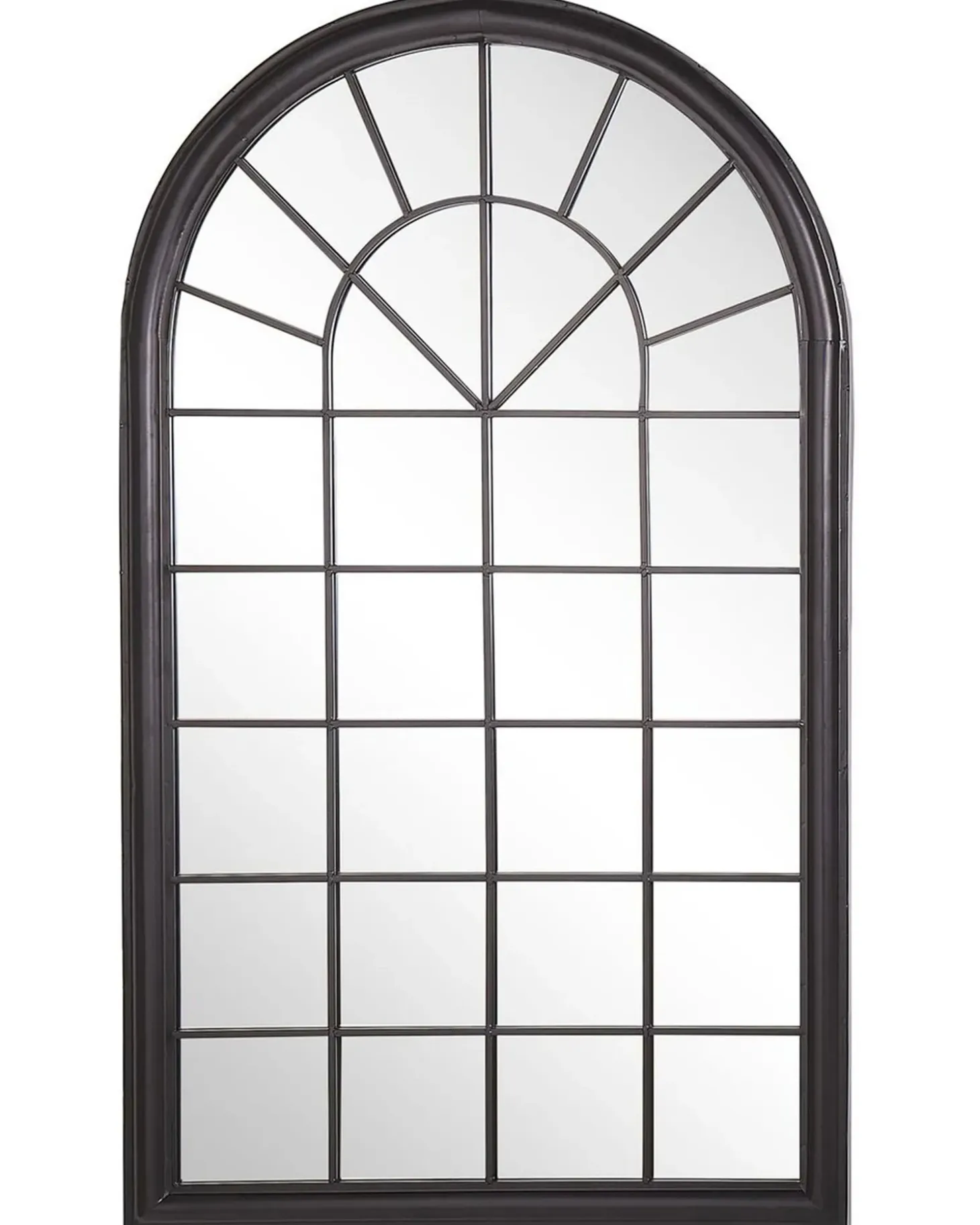 Vægspejl TREVOL 77 cm 130 cm Metal Sort