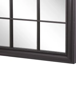 Vægspejl TREVOL 77 cm 130 cm Metal Sort