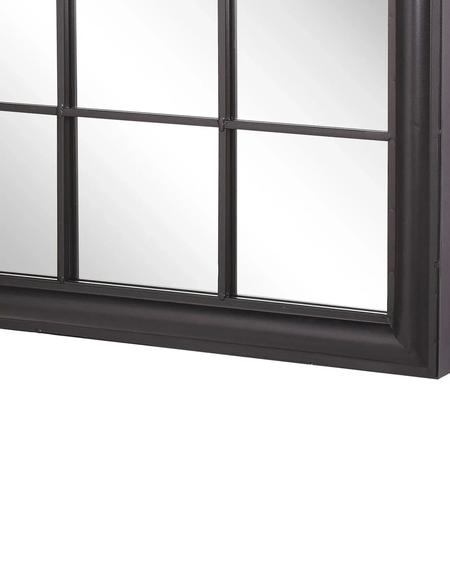 Vægspejl TREVOL 77 cm 130 cm Metal Sort