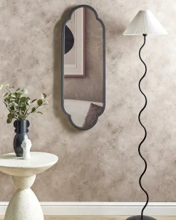 Vægspejl TROUY 40 cm 102 cm Metal Sort
