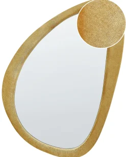 Vægspejl VENAS 61 cm 91 cm Velour Sennepsgul