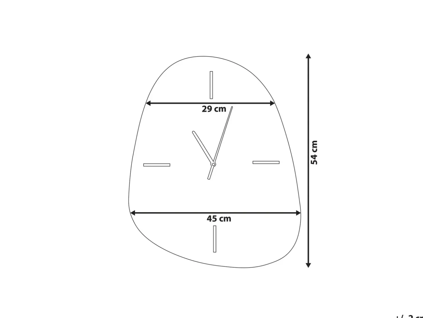 Vægur ALMANSA 45 cm Sølv