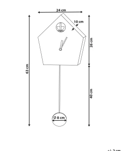 Vægur ARBAZ 24 cm Lyserød
