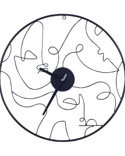 Vægur MENTON 50 cm Metal Sort