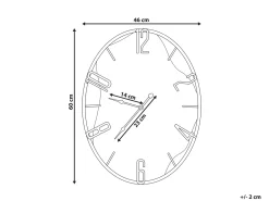 Vægur MEYNES 46 cm Metal Sort