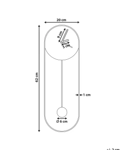 Vægur SALVAN 20 cm Metal Ferskenagtig lyserød