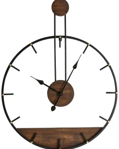 Vægur TAUGON 60 cm Metal Sort
