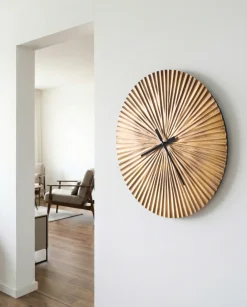 Vægur VAIGAI 59 cm Metal Guld