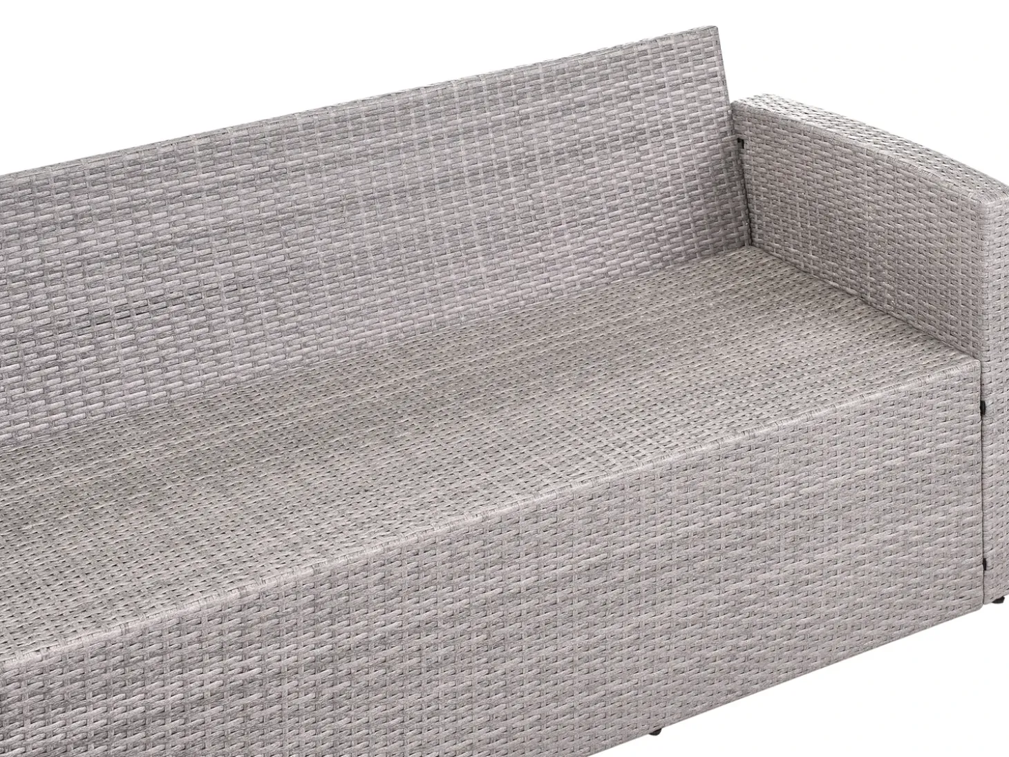 VITERBO 8 personers Have-hjørnesofa Grå PE-rattan
