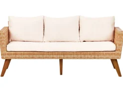 VITTORIA XL 5 personers Loungesæt med bord Cremehvid PE-rattan