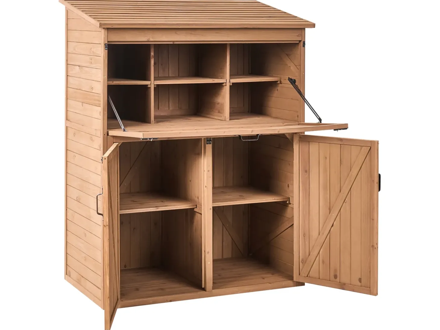 Værktøjsrum TOFFIA 127 cm 66 cm Brun